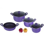 تصویر سرویس قابلمه ۷ پارچه عروس مدل مهسا تفلون 