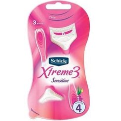 تصویر ژیلت سه تیغ زنانه شیک 4 تایی مدل Schick Xtreme3 