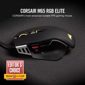 تصویر ماوس گیمینگ سیمی کورسیر مدل M65 RGB ELITE Corsair M65 RGB ELITE Gaming Mouse