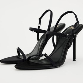 تصویر ZARA FABRIC HIGH-HEEL SANDALS 