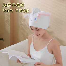 تصویر کلاه خشک کن مو حوله ای 