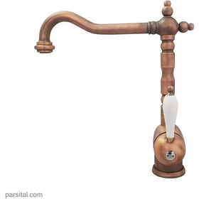 تصویر شیر ظرفشویی فرانکه مدل کلاسیک کد 208-028-115 مسی franke-faucet-classic-sink-mixer-115-028-208-copper-color