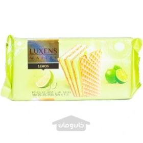 تصویر ویفر کرم دار لوکسنز با طعم لیمو 50 گرم LUXENS LUXENS wafer with lemon flavoured cream 50 g