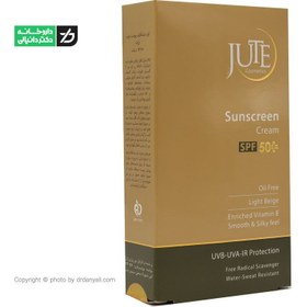 تصویر كرم ضد آفتاب ژوت انواع پوست بی رنگ 50 میل Jute spf50 For All Skin Colorless Sunscreen Cream