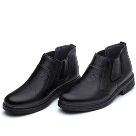 تصویر پوتین چرم طبیعی مردانه نیویورک بدون بند - رنگ: 