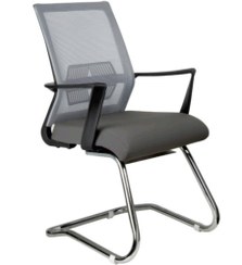 تصویر صندلی کنفرانسی مدل C 906 - مشکی و خاکستری روشن Conference chair model C 906
