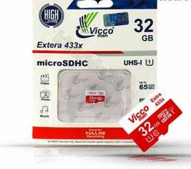 تصویر رم میکرو 32 ویکو من ا Micro SD RAM VICCO MAN 32 GB Micro SD RAM VICCO MAN 32 GB