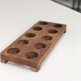تصویر جا تخم مرغی چوبی 