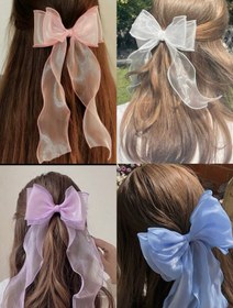 تصویر گیره انبری پاپیونی حریر - کد۳ 