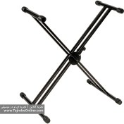 تصویر پایه کیبورد کوئیک لاک ضربدری دوبل ایتالیایی Quik Lok مدل QL646 