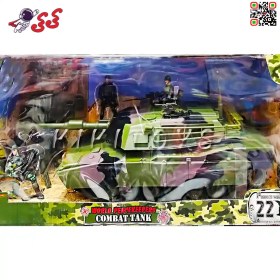 تصویر ماکت نظامی تانک کمبات جنگی برند ام اند سی COMBAT TANK M C TOY 77024 