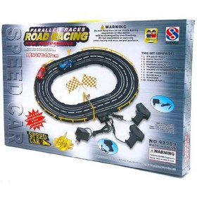 تصویر ست ریسینگ کنترلی دو ماشین دسته تفنگی ROAD RACING _ ITEM NO 90989