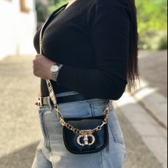 تصویر کیف زنانه مینی بگ ورنی وارداتی Dior کد 1055 