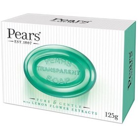 تصویر صابون شستشوی صورت Pears همرا با عصاره گل لیمو Pears transparent soap