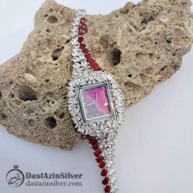 تصویر ساعت نقره طرح یلدا کد da216 