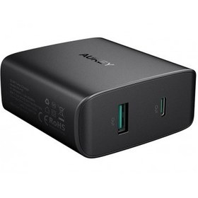 تصویر شارژر دیواری ۲ پورت آکی مدل Aukey Amp USB-C PA-BY10 