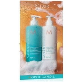 تصویر Moroccanoil تعمیر Mororccanoil روغن نارگیل و مراقبت از مو کراتین 16.9 Fl.oz.+16.9 Fl.oz. 