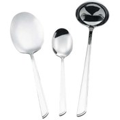 تصویر سرویس کفگیر و ملاقه 3 پارچه استیل جی فی نی GIFFINI مدل 52 