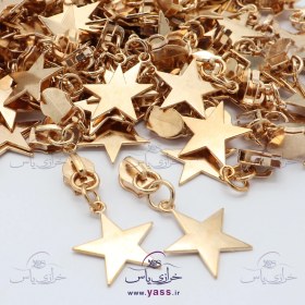 تصویر سرزیپ فلزی نمره 5 ستاره طلایی 