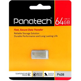 تصویر فلش مموری Panatech P408 64GB 64GB نقره ای فلش مموری 64GB نقره ای پاناتک P408