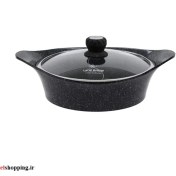 تصویر ماهیتابه دو قسمتی لایف اسمایل مدل FLCM HP30 Life Smile FLCM HP30 Non Stick Hot Pot with Divider