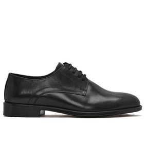 تصویر کفش کلاسیک Derimod اورجینال مردانه برند دریمود 25SFD751518 Men's Black Lace-Up Leather Classic Shoes 25SFD751518 