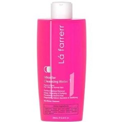 تصویر محلول پاک کننده آرایش لافارر 1 مخصوص پوست چرب و معمولی Lafarrerr 1 Micellar Cleansing Water For Oily And Normal Skin