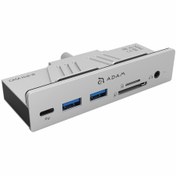 تصویر هاب 8 پورت USB-C آدام المنتس مدل CASA i8 گارانتی 12 ماهه شرکت نقش, Silver 