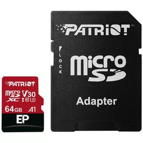 تصویر مموری کارت (رم) پاتریوت (PATRIOT) مدل 64GB MicroSD A1 V30 4K EP 