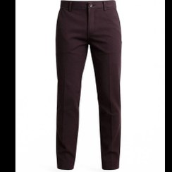 تصویر شلوار کتان مردانه فاق بلند رگولار فیت پارچه جودون دودی 