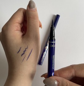 تصویر خط چشم آبی ماژیکی درهو (Drohoo) 