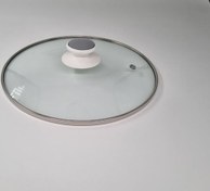 تصویر درب شیشه‌ای پلوپز پارس خزر ۸ نفره مقاوم در برابر حرارت 