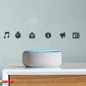 تصویر دستیار صوتی آمازون با پشتیبانی از دستیار صوتی الکسا Echo Dot 