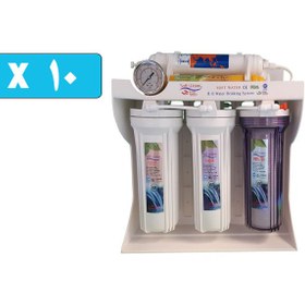 تصویر فروش عمده دستگاه تصفیه آب سافت واتر ( soft water ) 6 الی 9 مرحله - مجموعه 10 عددی 