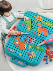 تصویر پازل مکانو ۴۶۱ قطعه پیچ و مهره‌ای دریل‌دار 