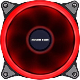 تصویر فن مسترتک تک رنگ قرمز Master Ring Red ا Master Tech Master Ring Red Single Fan Box 3 Master Tech Master Ring Red Single Fan Box 3