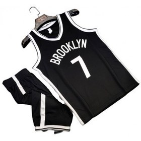 تصویر رکابی و شورت بسکتبالی بروکلین Nike Brooklyn Nets NBA 