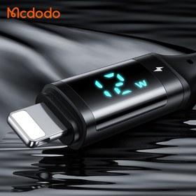 تصویر کابل آیفونی فست شارژ Mcdodo CA-106 PD 12W 3A 1.2m CA-106 Digital HD 12W Lightning 1.2m Data Cable