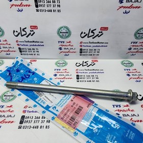 تصویر میله چرخ جلو موتور پالس 180 ug3 ( زین یک تیکه . هندل دار ) اصلی 