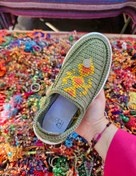 تصویر گیوه مدل شماره دوزی بلوچی - سبز صدری / 38 giveh_zanane