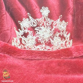 تصویر تاج عروس نقره دست ساز مدل TJA1 