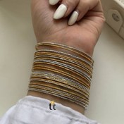 تصویر النگو طلاروس یک میل رنگ ثابت و ضد حساسیت 