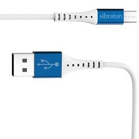 تصویر کابل تبدیل USB به MicroUSB سیبراتون مدل S225A طول 1.1 متر 