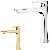 تصویر شیر روشویی پایه بلند کاویان مدل روشا ا rosha tall basin mixer rosha tall basin mixer