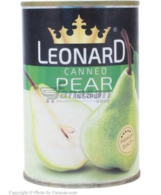 تصویر کمپوت گلابی لئونارد برش خورده 420 گرم ا Leonard canned pear in syrup 420 gr Leonard canned pear in syrup 420 gr