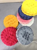 تصویر بالشت نشیمن بیسکوییتی گرد 