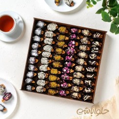 تصویر سینی خرما مغزدار آجیلی 60 عددی 