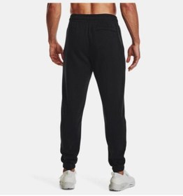 تصویر شلوار گرمکن مشکی مردانه لباس سیاه پوست شش 3882 001 UA Essential Fleece Jogger Under Armour 