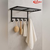 تصویر شلف نگهدارنده حوله و لباس 