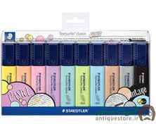 تصویر ماژیک علامت زن یا هایلایتر استدلر ( پک 10 رنگ پاستلی ) 